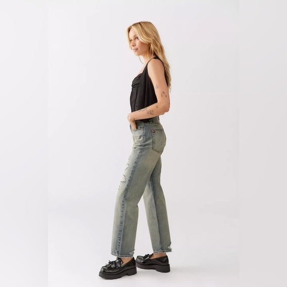 Urban Outfitters BDG High-Waisted Cowboy Jean Vintage Distressed size 26 NWT - Picture 2 of 10